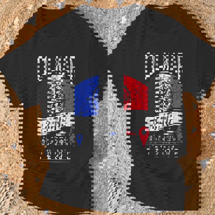 コルマール フランス国旗 Gps座標 コルマール Tシャツ 高齢者への贈り物