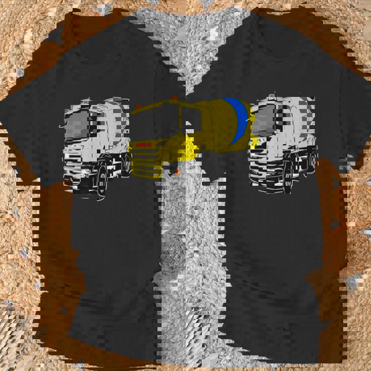 コンクリートミキサー車 Tシャツ 高齢者への贈り物