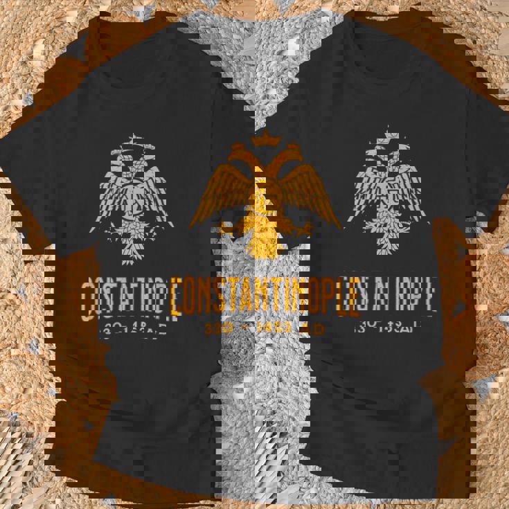 コンスタンティノープル ビザンツ帝国のシンボル Tシャツ 高齢者への贈り物