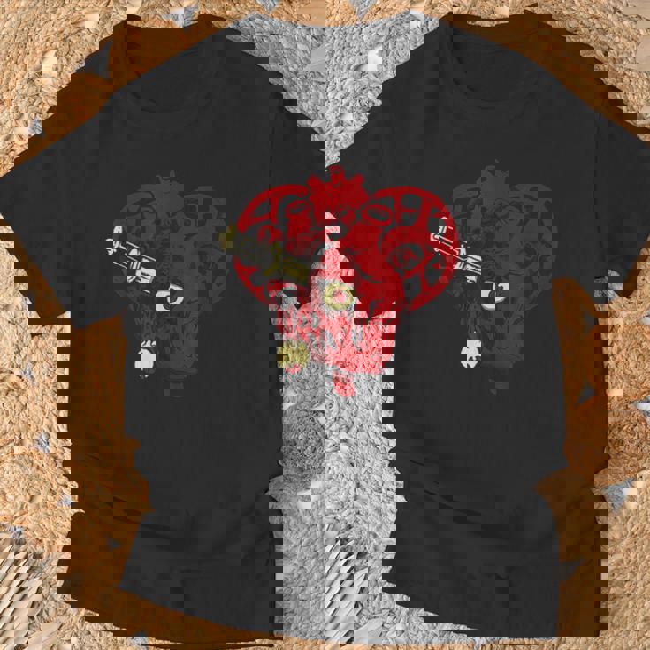 サイコビリー ホラー パンクロック Hr アンデッドハート Tシャツ 高齢者への贈り物