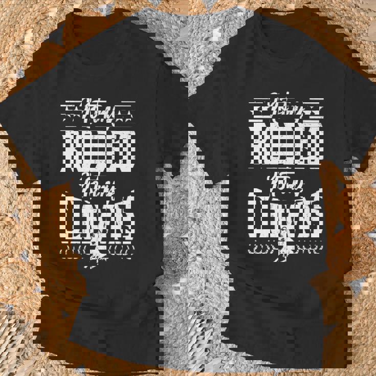 サーカスティック・ノット・マイ・ロデオノット・マイ・クラウンズ・ホース 長袖tシャツ Tシャツ 高齢者への贈り物