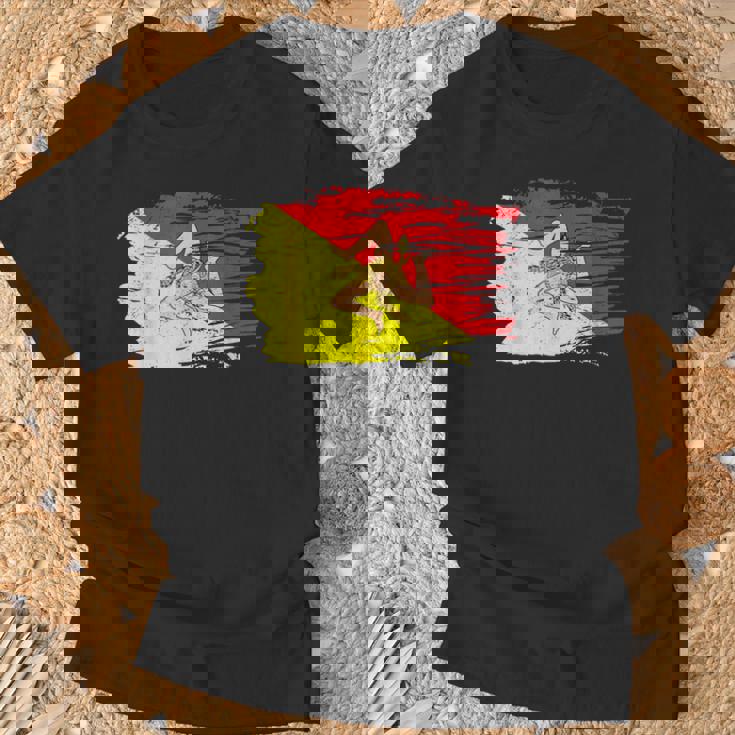 シチリア国旗 シチリア州パレルモ イタリア Tシャツ 高齢者への贈り物