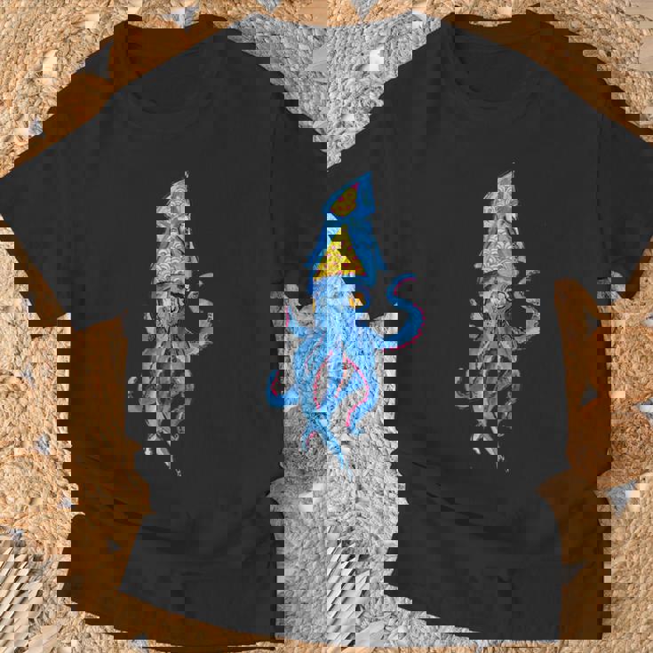 シュールリアルブルーイカ Tシャツ 高齢者への贈り物