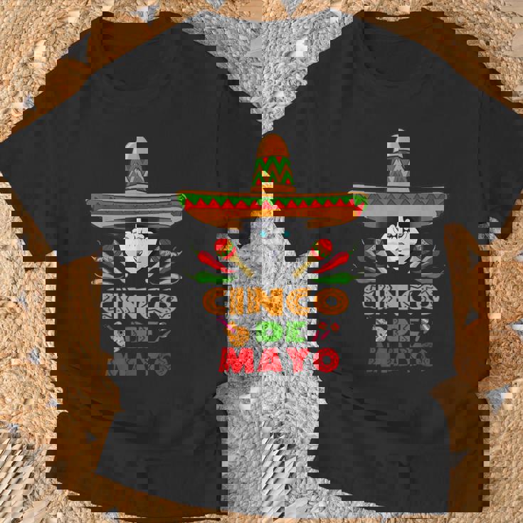 シンコ・デ・マヨ シンコ・デ・マヨのシベリアン・ハスキーの面白い犬 Tシャツ 高齢者への贈り物