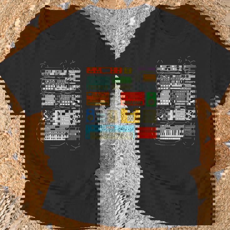 シンセサイザー と エレクトロニック・ミュージシャン と Dj Tシャツ 高齢者への贈り物
