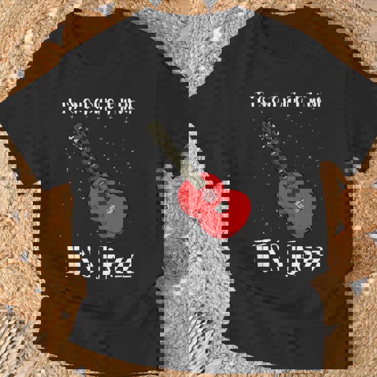 ジャズミュージックとジャズギター-調子が狂っていない 長袖tシャツ Tシャツ 高齢者への贈り物