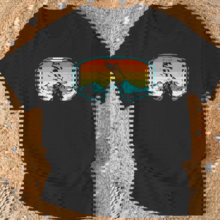 スキー 山 スキー ジャンプ Tシャツ 高齢者への贈り物