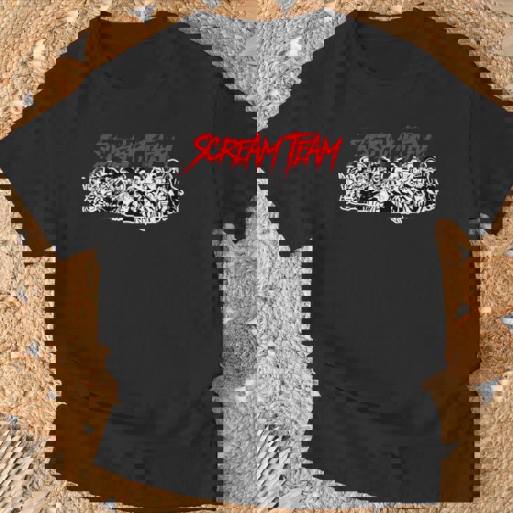 スクリームチーム ホラー映画 長袖tシャツ Tシャツ 高齢者への贈り物
