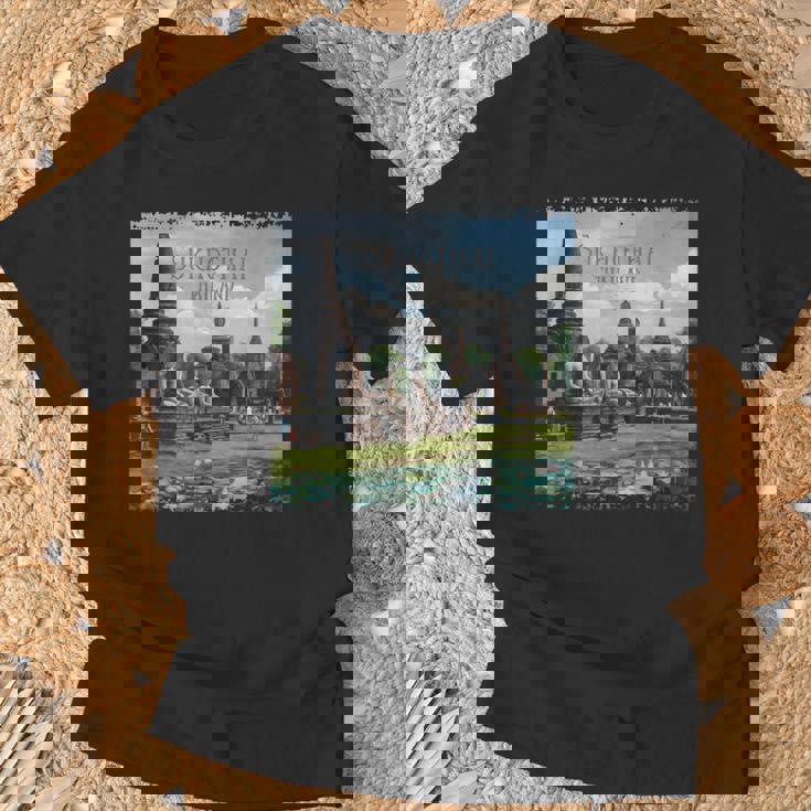 スコータイ、タイ Tシャツ 高齢者への贈り物