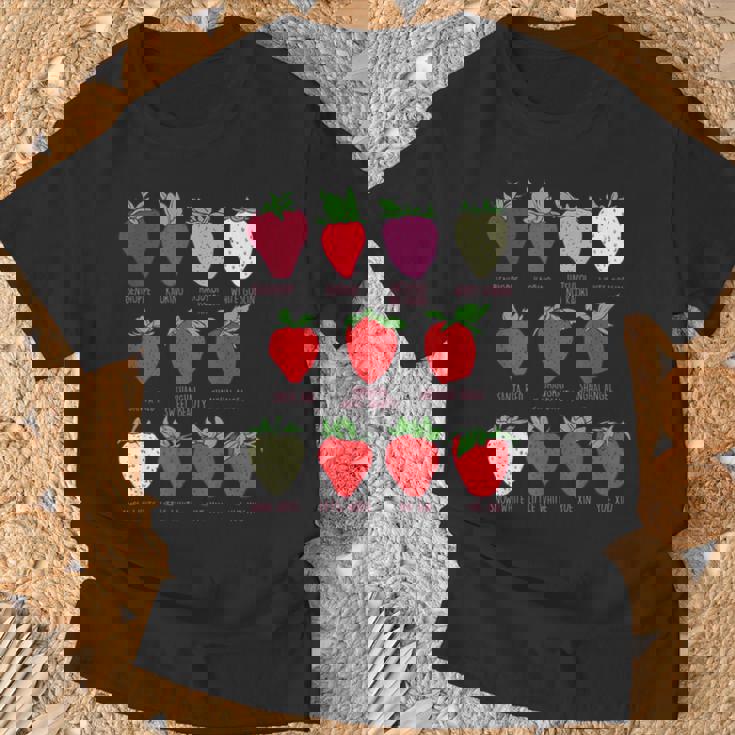 ストロベリーフルーツシャツ イチゴの種類 コテージコア Tシャツ 高齢者への贈り物