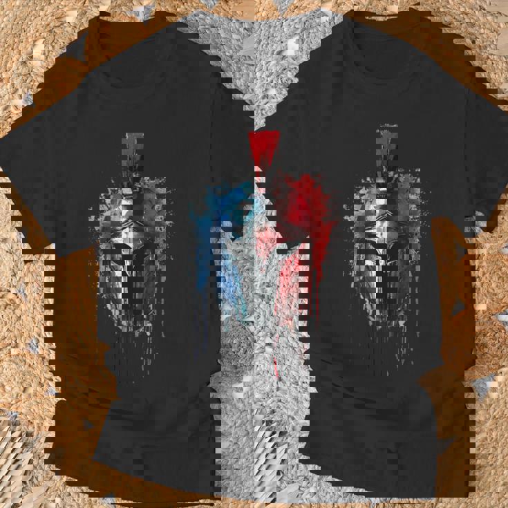 スパルタ スパルタン ファイター ヘルメット ギリシャ レオニダス スパルタ Tシャツ 高齢者への贈り物