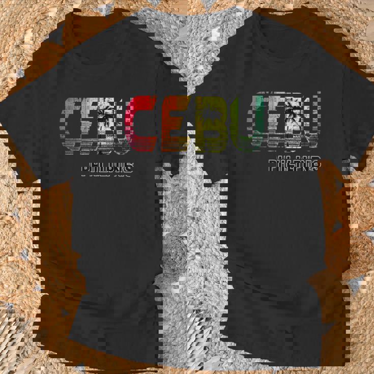 セブ島 フィリピンのセブ市 Tシャツ 高齢者への贈り物