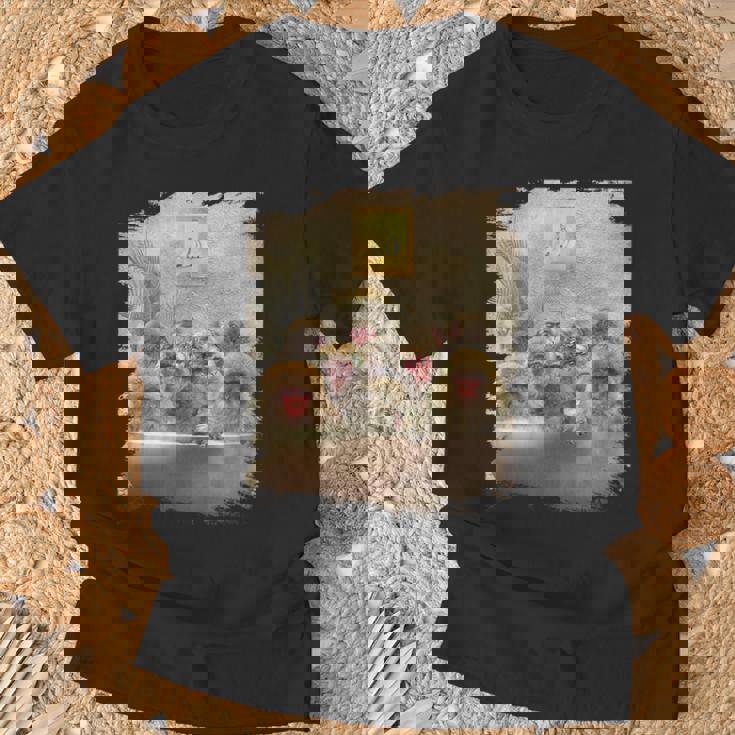 セルフケア お風呂 猿 お風呂 Tシャツ 高齢者への贈り物