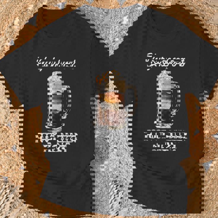 ソーダ愛好家のためのかわいいルートビアフロート格言 Tシャツ 高齢者への贈り物