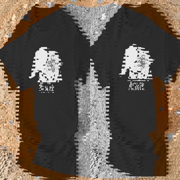 タイプーケット 象 グラフィック タイ土産 旅行ギフト Tシャツ 高齢者への贈り物