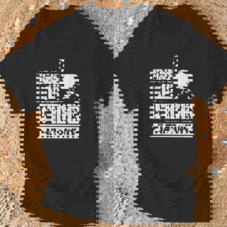 ダチョウが大好きだからだからダチョウ Tシャツ 高齢者への贈り物