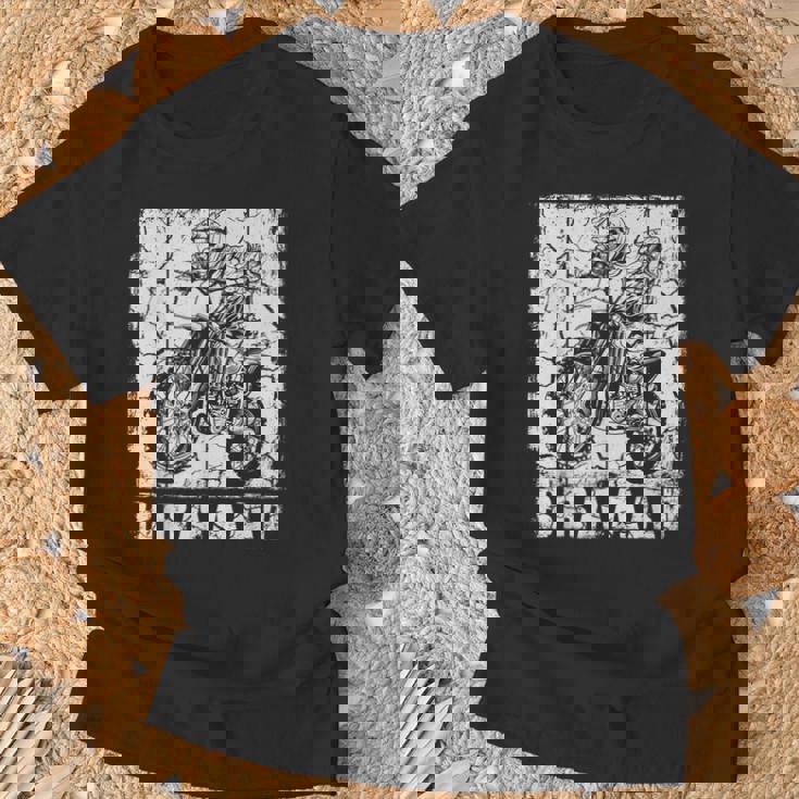 ダートバイク用ブラップデザイン モトクロス ダートバイク Tシャツ 高齢者への贈り物