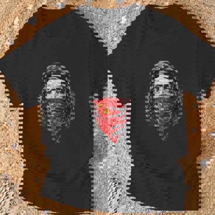 チェゲバラソビエトハンマーと鎌 レッドバンダナ Tシャツ 高齢者への贈り物