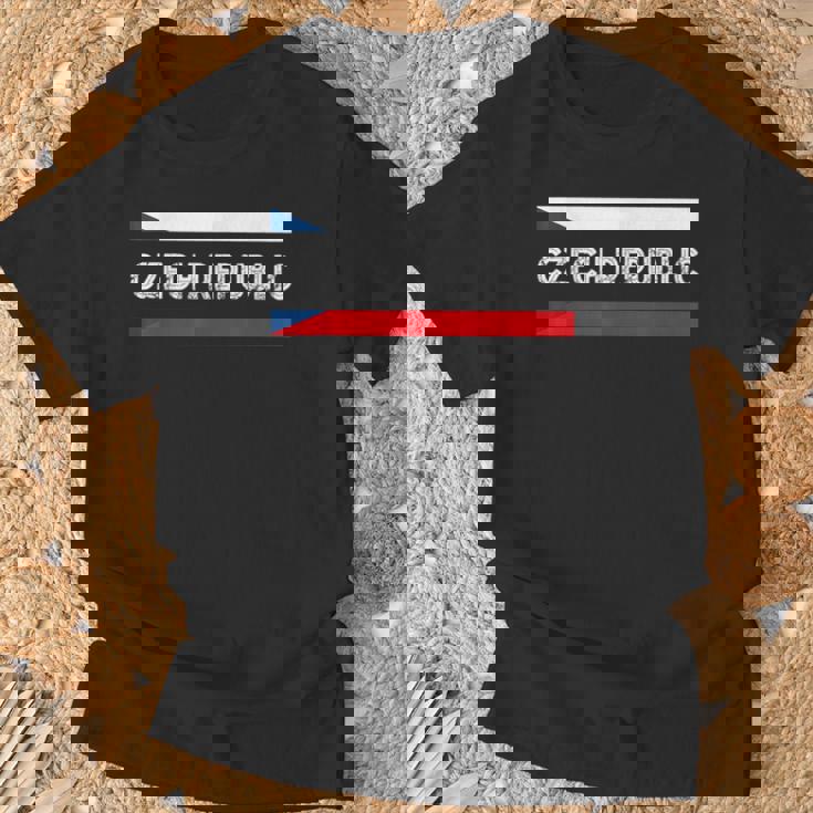 チェコ共和国 国旗 チェコ プライド チェコルーツ チェコ国旗 Tシャツ 高齢者への贈り物