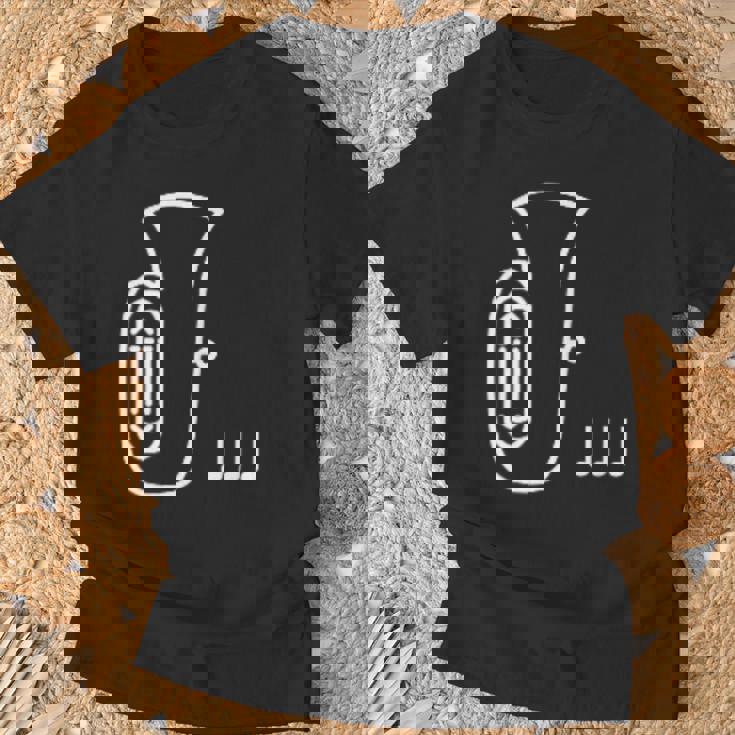 チューバ 楽器 吹奏楽 オーケストラ シンプル 音楽 Tシャツ 高齢者への贈り物