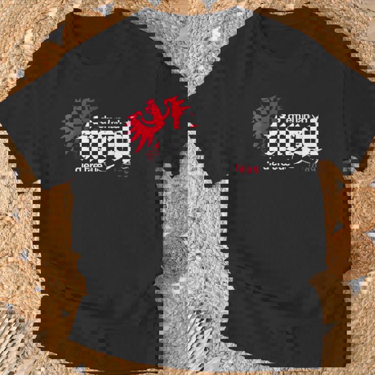 チロルイーグルメンズレディースキッズtシャツの状態へのチロルの忠誠 Tシャツ 高齢者への贈り物