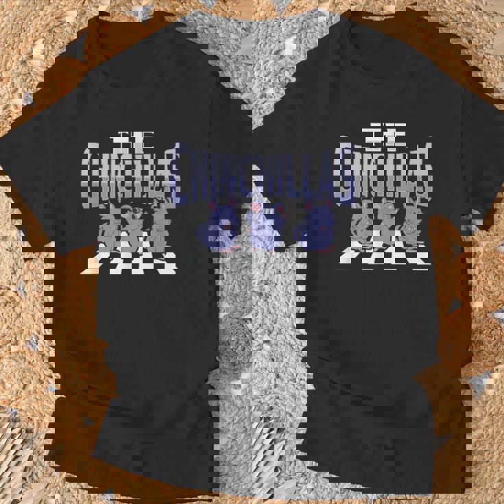 チンチラペットを飼う人のためのチンチラペデストリアンデザイン Tシャツ 高齢者への贈り物