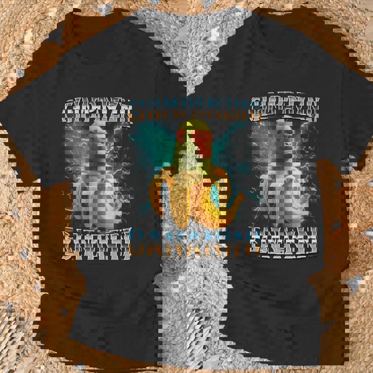 チンパンジーニ バナニーニ イタリアンブレイン 長袖tシャツ Tシャツ 高齢者への贈り物