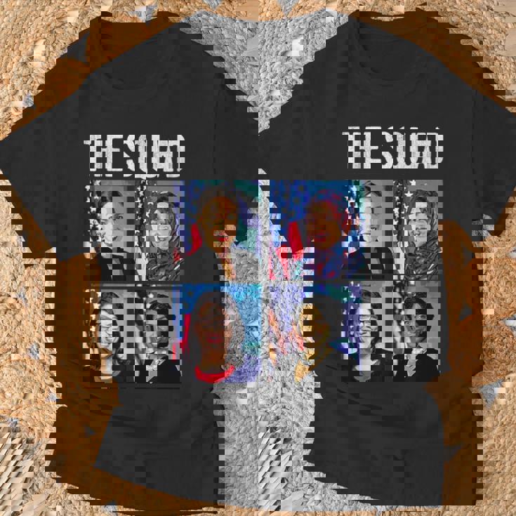 チーム Aoc ラシダ・トライブ・イルハン・オマール・アヤナ・プレスリー Woc ミーム Tシャツ 高齢者への贈り物