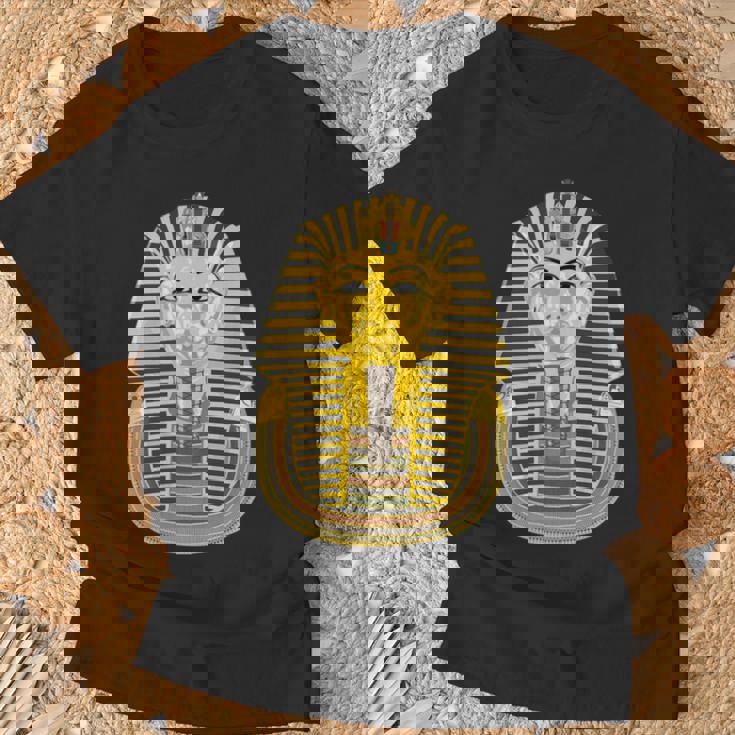 ツタンカーメン エジプトのファラオ王 ツタンカーメン 長袖tシャツ Tシャツ 高齢者への贈り物