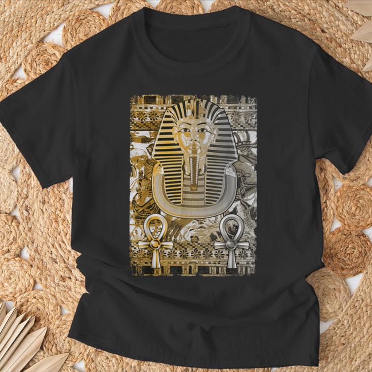 ツタンカーメン 古代エジプト ファラオ ツタンカーメン王 アンク Tシャツ 高齢者への贈り物