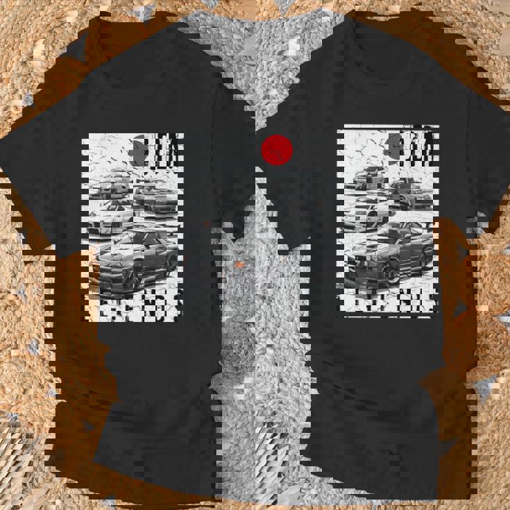 ディストレス Jdm レジェンズ レースカー 国旗 日本製 長袖tシャツ Tシャツ 高齢者への贈り物