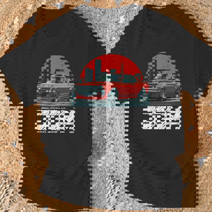 ディストレス Jdm レジェンド ドリフト レース レッドカー 東京スカイライン ギフト 長袖tシャツ Tシャツ 高齢者への贈り物