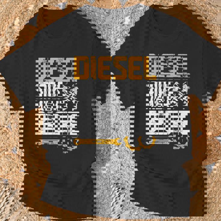 ディーゼルの煙で骨が折れる Tシャツ 高齢者への贈り物