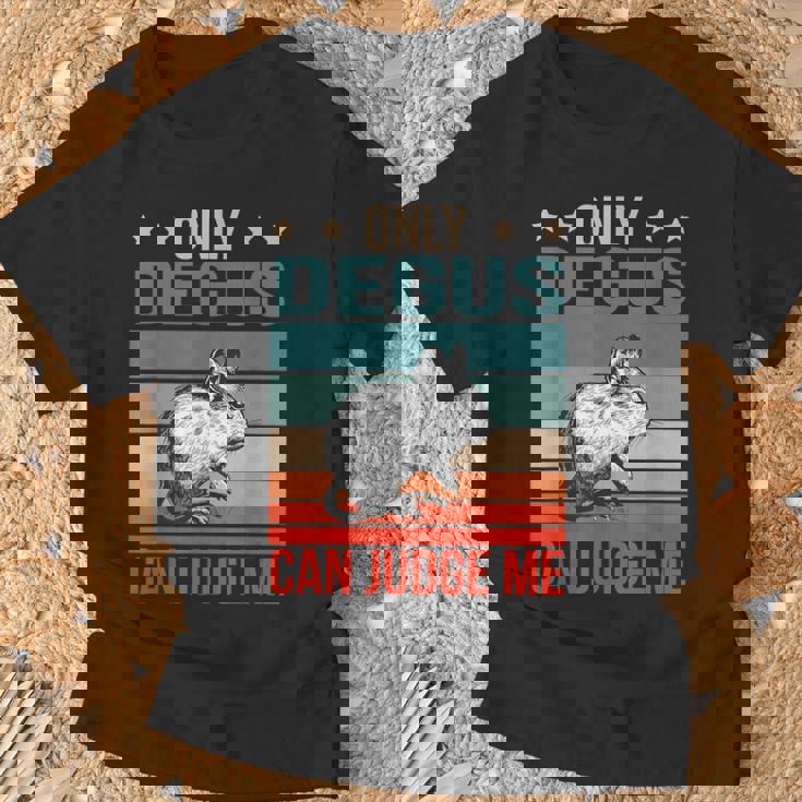 デグーは私を判断できる 齧歯類 デグー Tシャツ 高齢者への贈り物