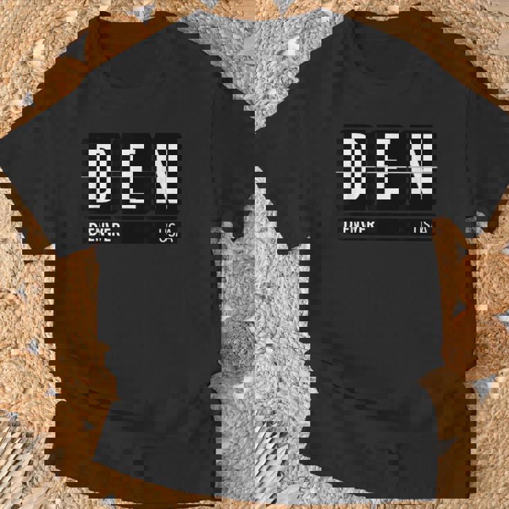 デンデンデンバー コロラドusa 旅行 お土産 白文字 Tシャツ 高齢者への贈り物