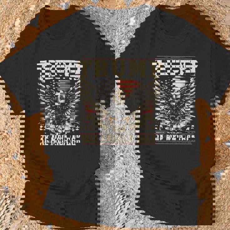 トランプ 2024 テイク・アメリカ・バック トランプ大統領 長袖tシャツ Tシャツ 高齢者への贈り物