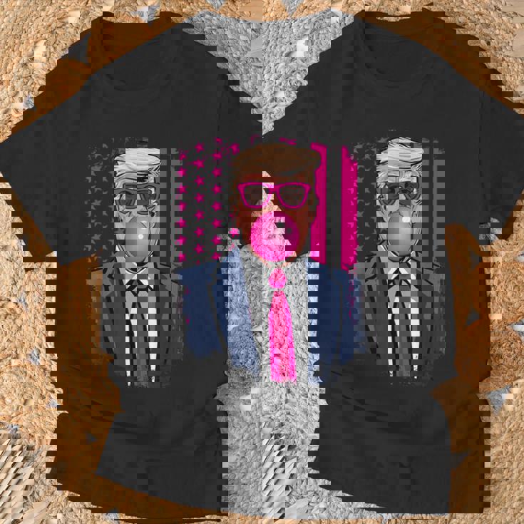 トランプ バブルガム アメリカ国旗 アメリカ トランプ Tシャツ 高齢者への贈り物