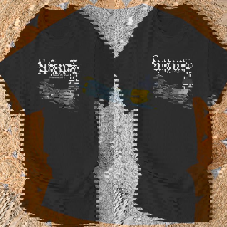 ドイツ戦闘機 I ドイツ軍のウォーバード I ドイツ空軍 第二次世界大戦 Tシャツ 高齢者への贈り物