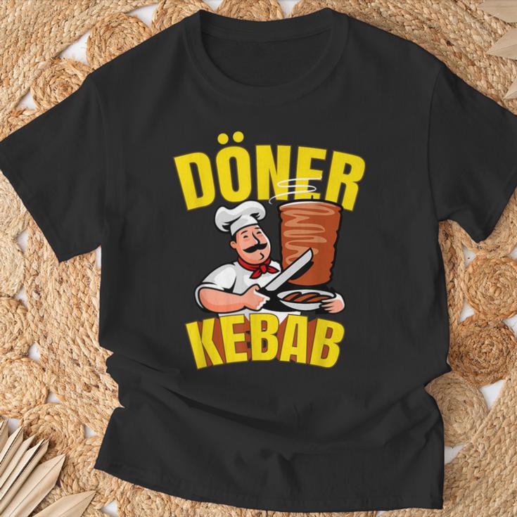 ドネルケバブドネルケバブドネルケバブグリルドネルケバブドネルケバブ Tシャツ 高齢者への贈り物