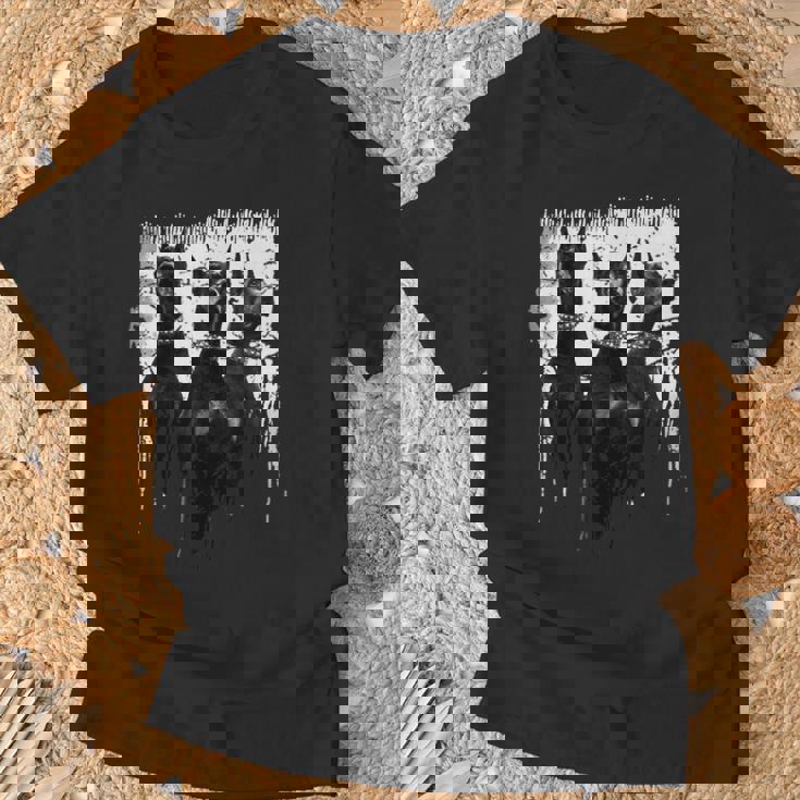 ドーベルマン・ピンシャー 黒と白の犬の恋人 Tシャツ 高齢者への贈り物