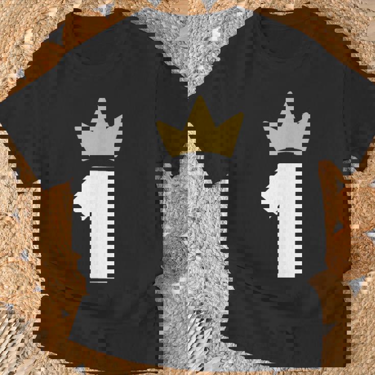 ナンバーワン 王冠 1年 1周年 Tシャツ 高齢者への贈り物
