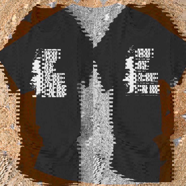 ニーチェの名言 音楽のない人生は間違いだろう 長袖tシャツ Tシャツ 高齢者への贈り物