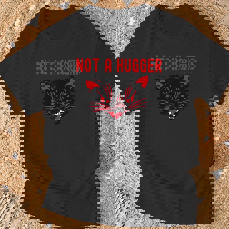 ハガーじゃない、かわいいシューという音がする黒猫 地獄の子猫 キティ Tシャツ 高齢者への贈り物