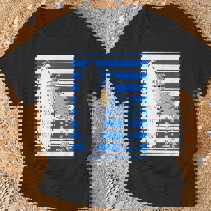 ハシビロコウさん 『サーフサイド・ボーダー』【どうぶつフレンズ】 サーファー／サーフボード 夏・面白 Tシャツ 高齢者への贈り物