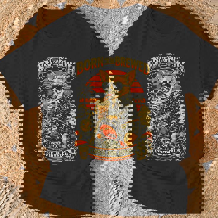 バイクでコーヒーを飲むチワワ Digor Tシャツ 高齢者への贈り物