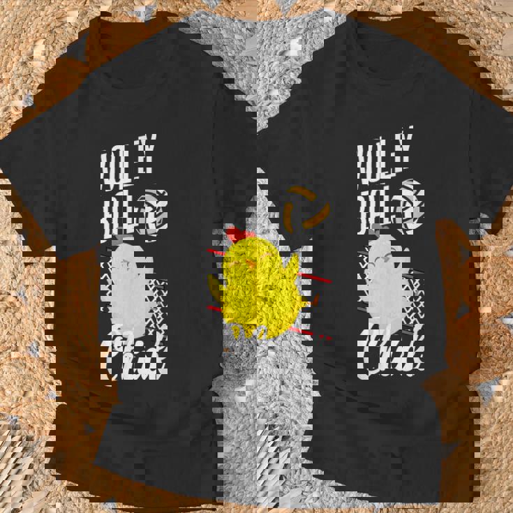 バレーボール ひよこ おもしろバレーボール Tシャツ 高齢者への贈り物