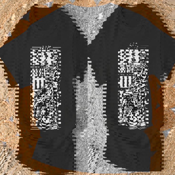 バーバーショップ メンズ バーバー ビアード Tシャツ 高齢者への贈り物