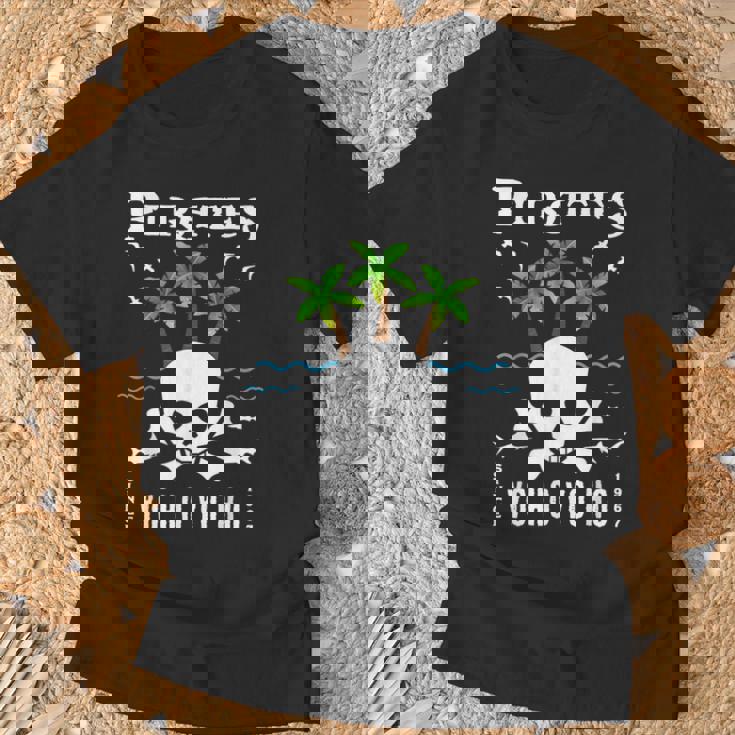 パイレーツ、カリビアン、ヨー・ホー・ヨー・ホ、スカル、テーマパーク、ライド Tシャツ 高齢者への贈り物