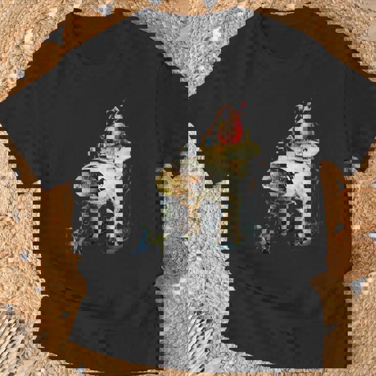 ヒエロニムス ボッシュ ディテール 地上の喜びの庭 Tシャツ 高齢者への贈り物