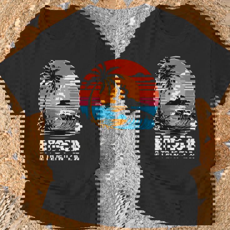 ビットコイン退職プラン Btc暗号取引 暗号通貨 Tシャツ 高齢者への贈り物